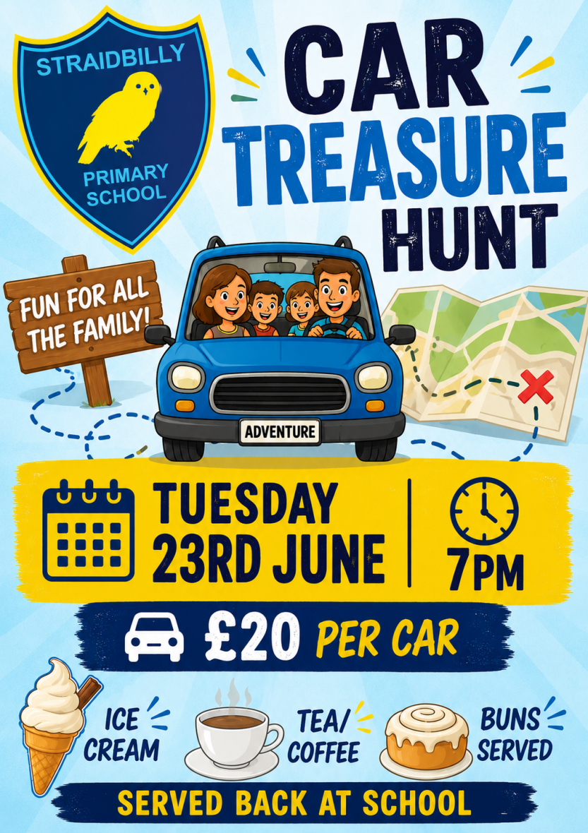 PTA Car Treasure Hunt. Spread the Word!!